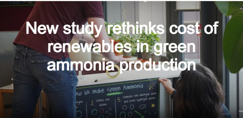 RESEARCH HIGHLIGHT - New study rethinks cost of renewables in green ammonia production