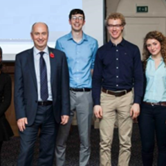 Andy Brown presents 2015 Shell lecture at University of Cambridge