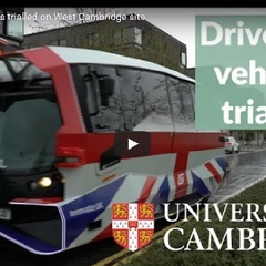 Driverless vehicles trialled on West Cambridge site