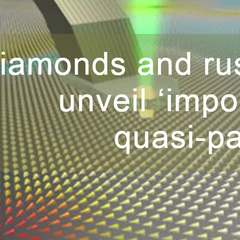 RESEARCH HIGHLIGHT - Diamonds and rust help unveil ‘impossible’ quasi-particles
