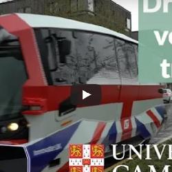 Driverless vehicles trialled on West Cambridge site