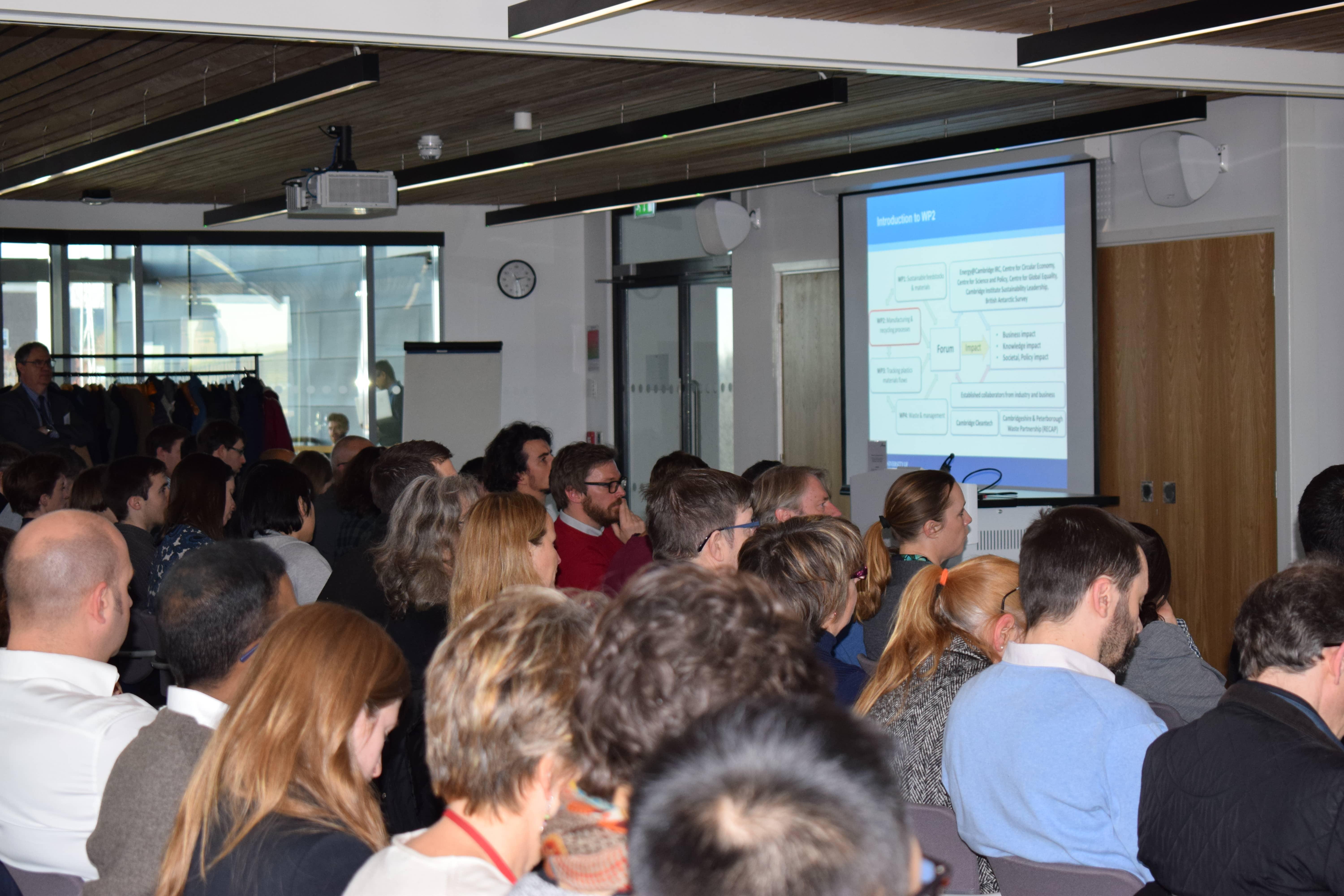First Forum Meeting of the Cambridge Centre for Circular Economy Approaches to Eliminate Plastic Waste at the Maxwell Centre, Cambridge