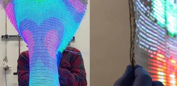 Led by researchers at the University of Cambridge - Scientists develop fully woven, smart display