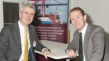Image: Minister of State for Energy Greg Barker with Professor Julian Allwood (left)