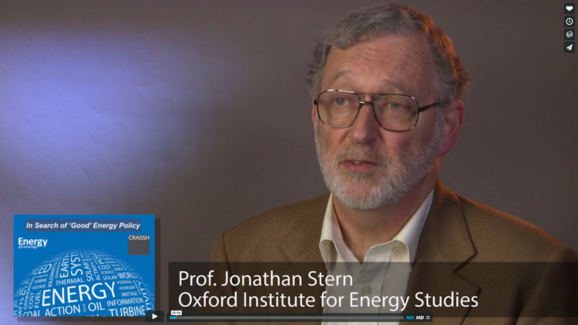 Jonathan Stern - Good Energy Policy Page